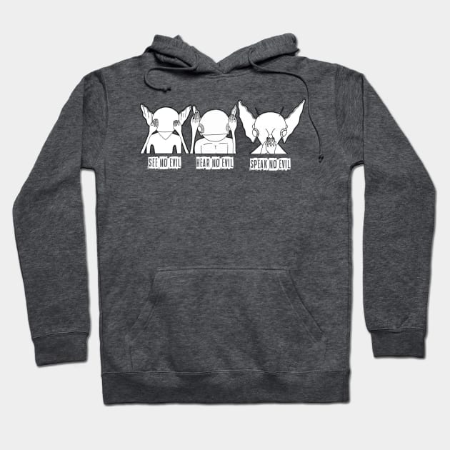 3 Wise Goobs Hoodie by Paranormal Patio